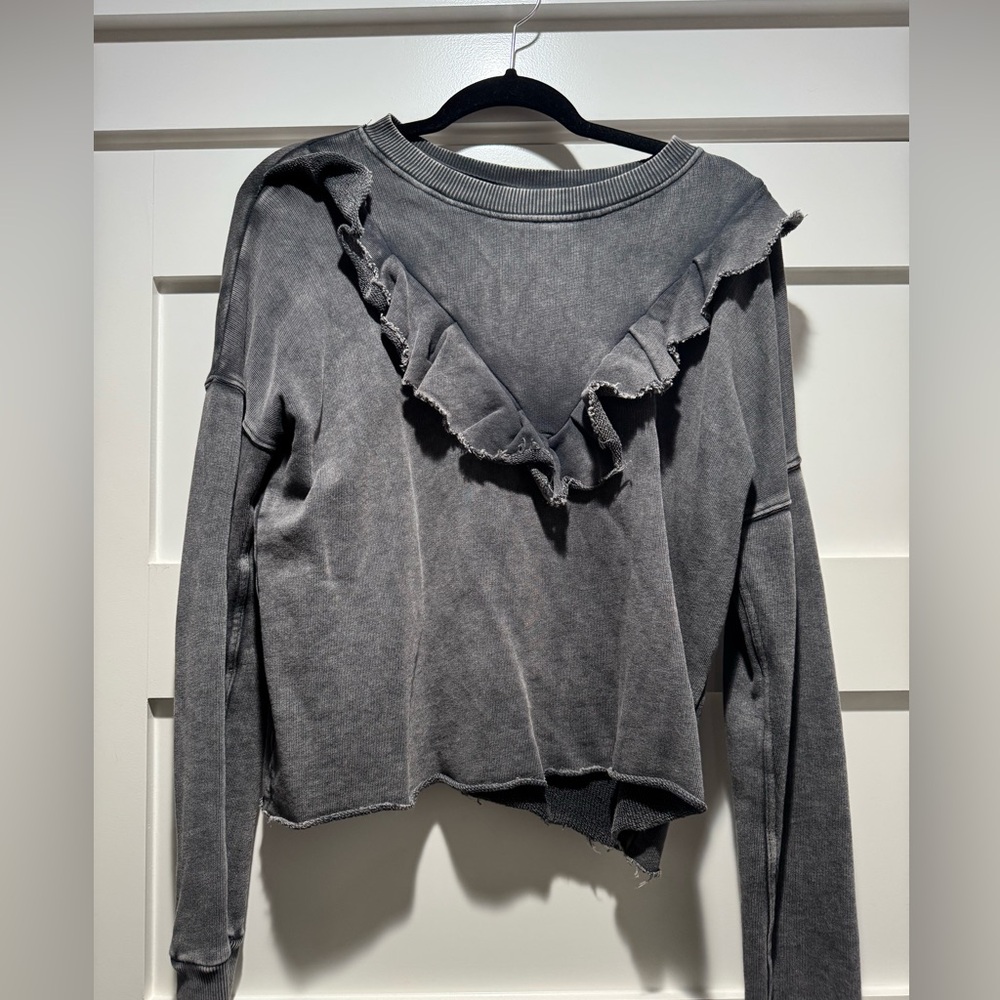 Free people cropped sweatshirt